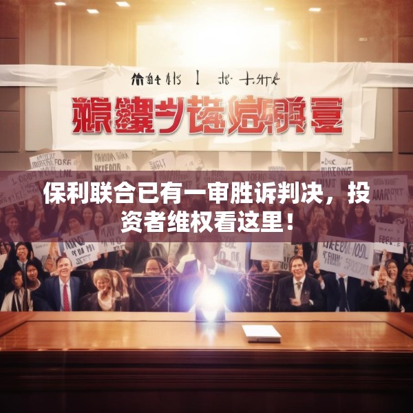 保利联合已有一审胜诉判决，投资者维权看这里！