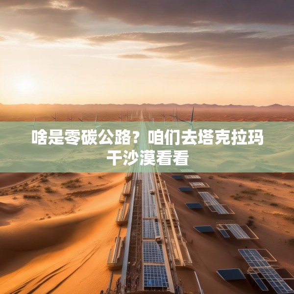 啥是零碳公路？咱们去塔克拉玛干沙漠看看