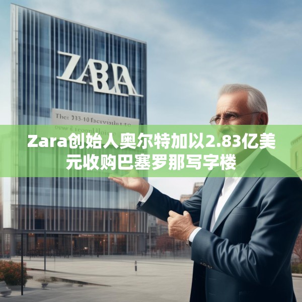 Zara创始人奥尔特加以2.83亿美元收购巴塞罗那写字楼