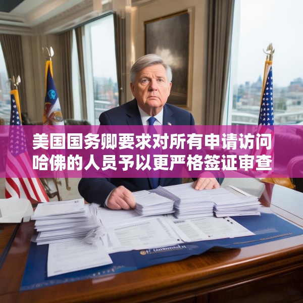 美国国务卿要求对所有申请访问哈佛的人员予以更严格签证审查