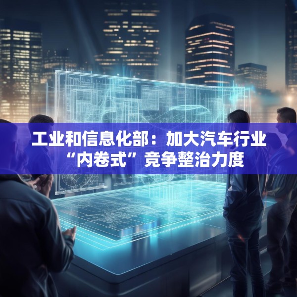 工业和信息化部：加大汽车行业“内卷式”竞争整治力度