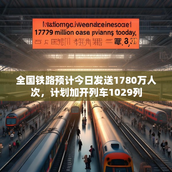 全国铁路预计今日发送1780万人次，计划加开列车1029列