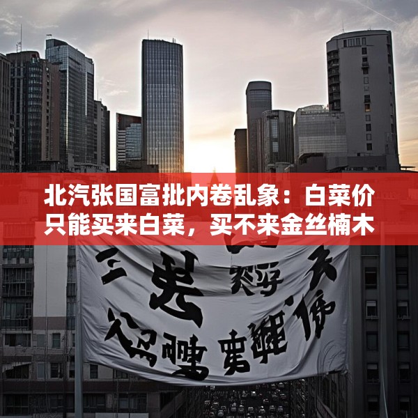 北汽张国富批内卷乱象：白菜价只能买来白菜，买不来金丝楠木