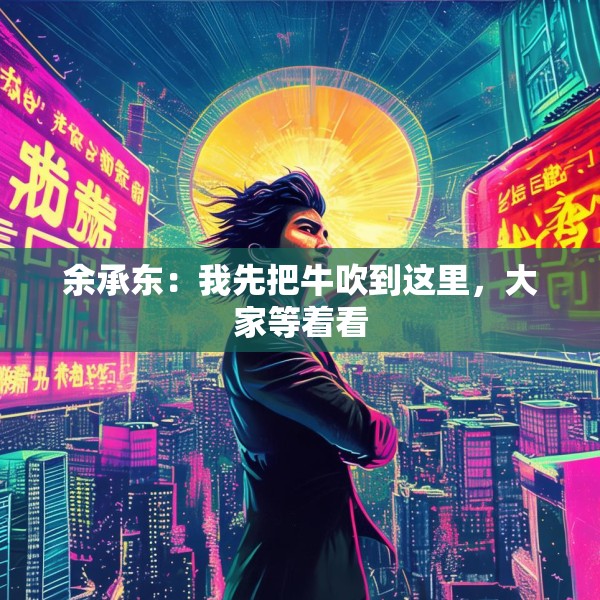 余承东：我先把牛吹到这里，大家等着看