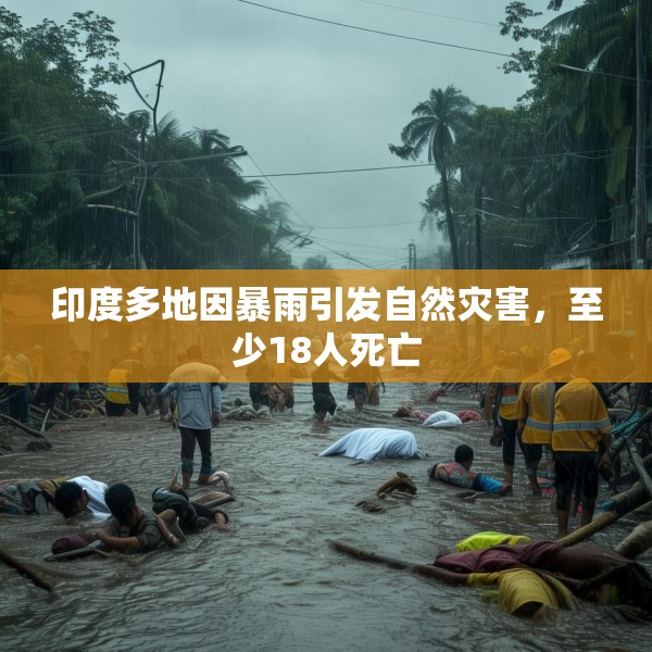 印度多地因暴雨引发自然灾害，至少18人死亡