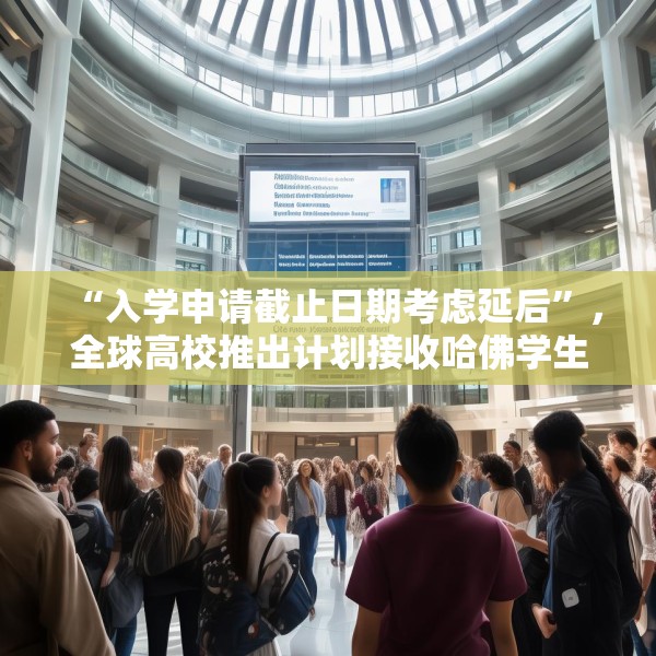 “入学申请截止日期考虑延后”，全球高校推出计划接收哈佛学生