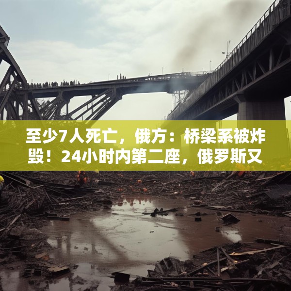 至少7人死亡，俄方：桥梁系被炸毁！24小时内第二座，俄罗斯又一桥梁坍塌