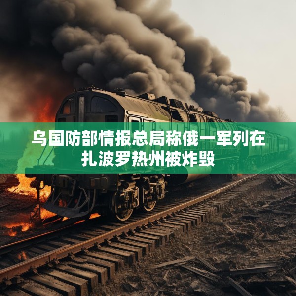 乌国防部情报总局称俄一军列在扎波罗热州被炸毁