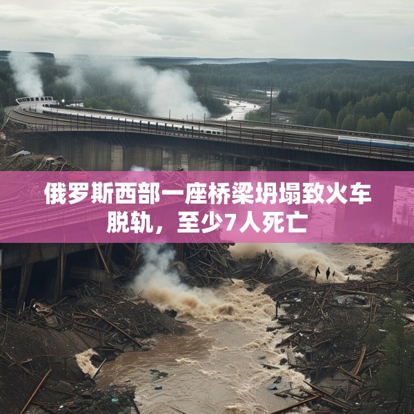 俄罗斯西部一座桥梁坍塌致火车脱轨，至少7人死亡