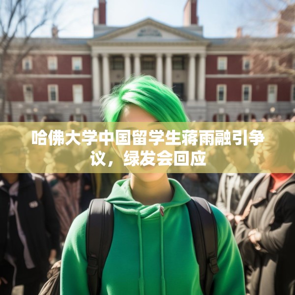 哈佛大学中国留学生蒋雨融引争议，绿发会回应