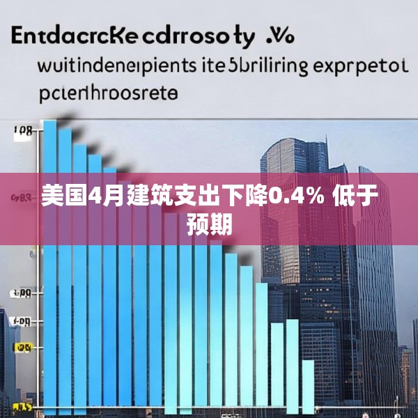 美国4月建筑支出下降0.4% 低于预期