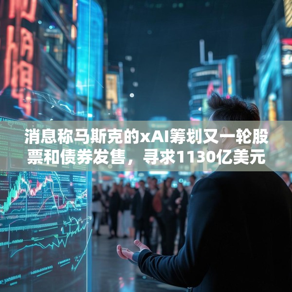 消息称马斯克的xAI筹划又一轮股票和债券发售，寻求1130亿美元估值