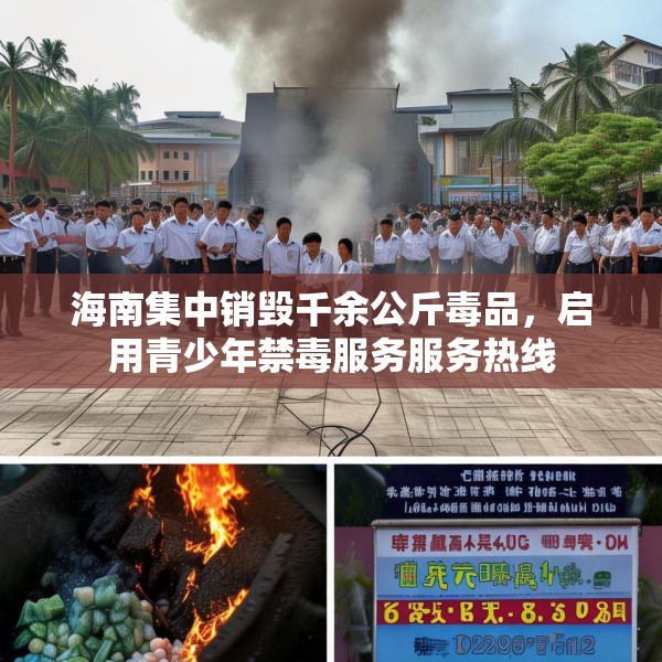 海南集中销毁千余公斤毒品，启用青少年禁毒服务服务热线