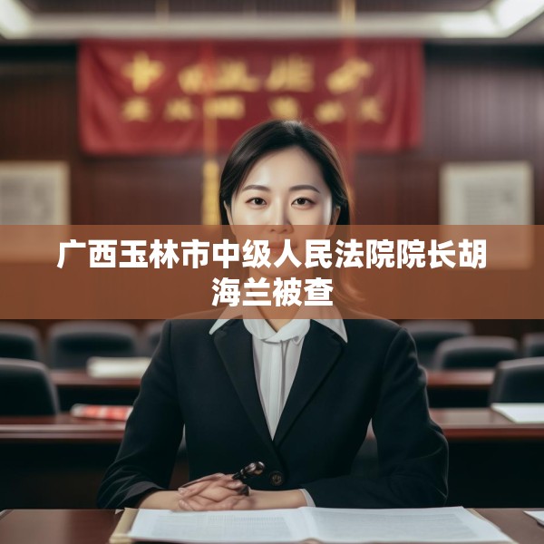 广西玉林市中级人民法院院长胡海兰被查