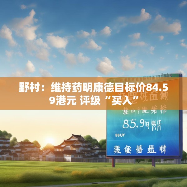 野村：维持药明康德目标价84.59港元 评级“买入”
