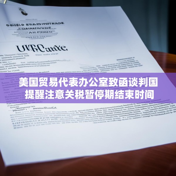 美国贸易代表办公室致函谈判国 提醒注意关税暂停期结束时间