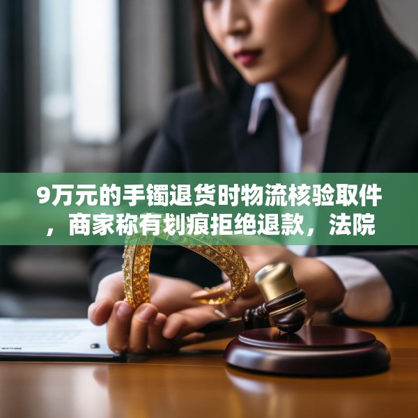 9万元的手镯退货时物流核验取件，商家称有划痕拒绝退款，法院判了