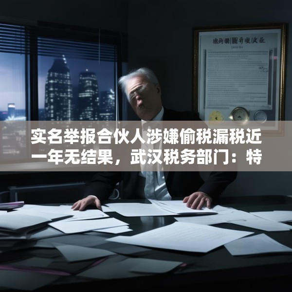 实名举报合伙人涉嫌偷税漏税近一年无结果，武汉税务部门：特殊情况检查可延期