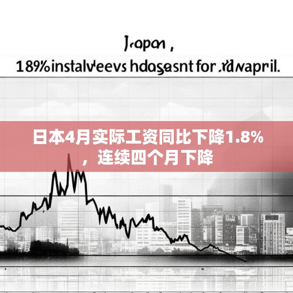 日本4月实际工资同比下降1.8%，连续四个月下降