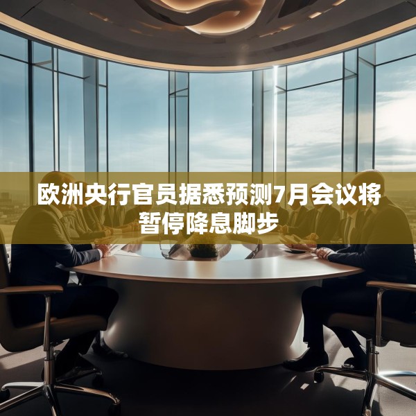 欧洲央行官员据悉预测7月会议将暂停降息脚步