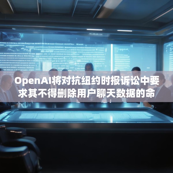 OpenAI将对抗纽约时报诉讼中要求其不得删除用户聊天数据的命令
