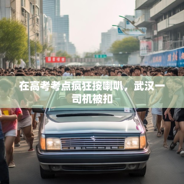 在高考考点疯狂按喇叭，武汉一司机被扣