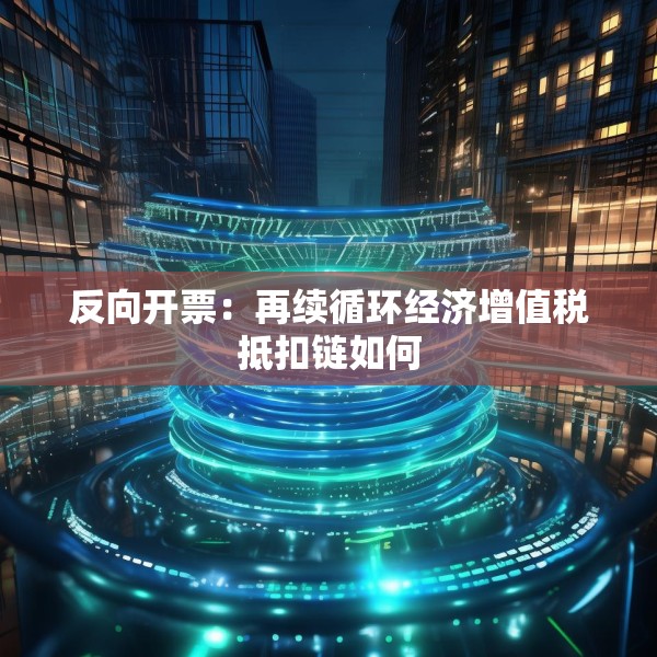 反向开票：再续循环经济增值税抵扣链如何