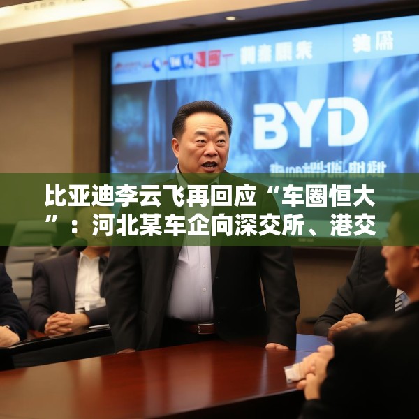 比亚迪李云飞再回应“车圈恒大”：河北某车企向深交所、港交所及监管机构恶意举报比亚迪