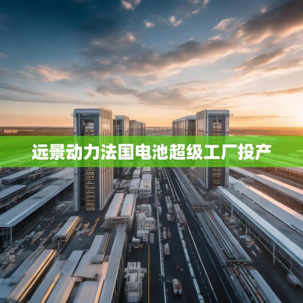 远景动力法国电池超级工厂投产