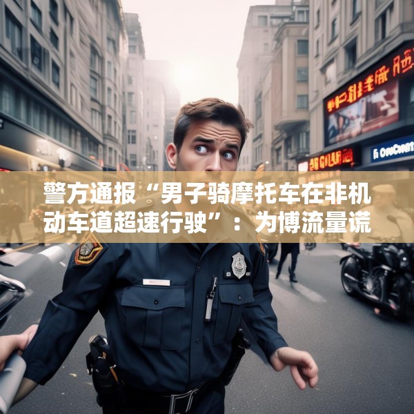 警方通报“男子骑摩托车在非机动车道超速行驶”：为博流量谎称赶考，将处罚