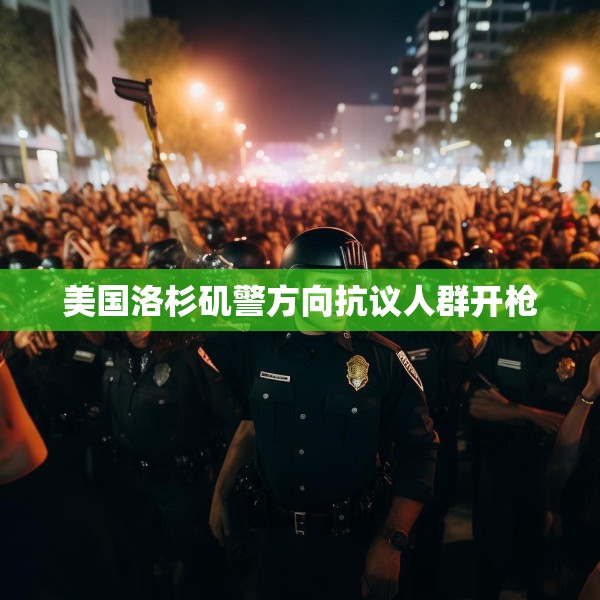 美国洛杉矶警方向抗议人群开枪