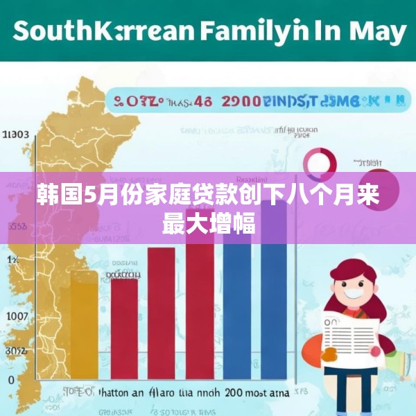 韩国5月份家庭贷款创下八个月来最大增幅