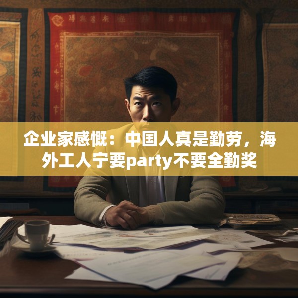 企业家感慨：中国人真是勤劳，海外工人宁要party不要全勤奖