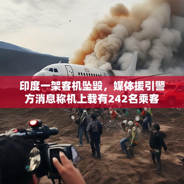 印度一架客机坠毁，媒体援引警方消息称机上载有242名乘客