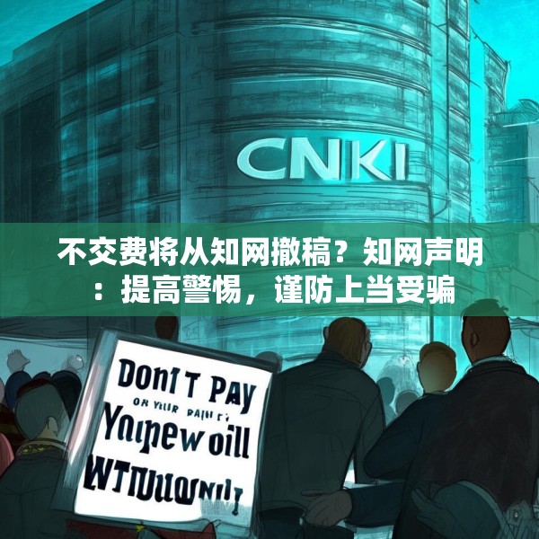 不交费将从知网撤稿？知网声明：提高警惕，谨防上当受骗