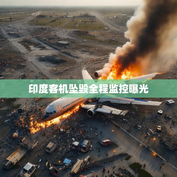 印度客机坠毁全程监控曝光