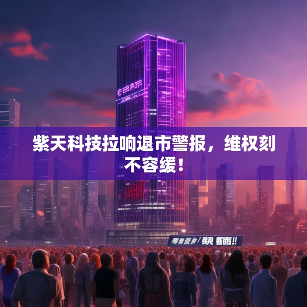 紫天科技拉响退市警报，维权刻不容缓！