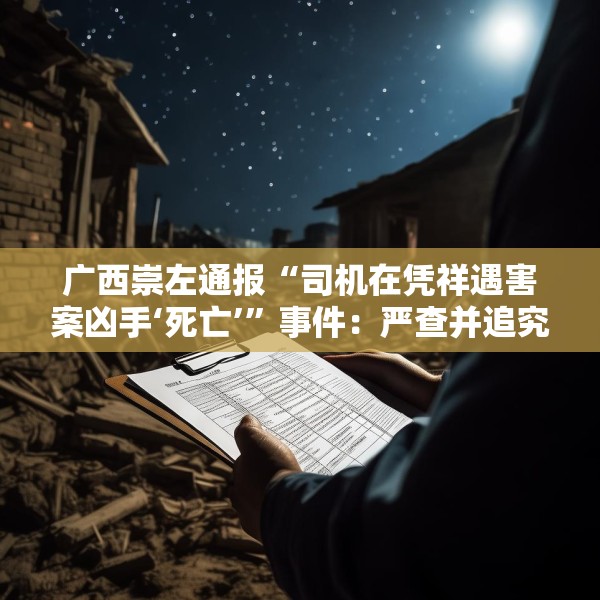 广西崇左通报“司机在凭祥遇害案凶手‘死亡’”事件：严查并追究相关部门和人员责任