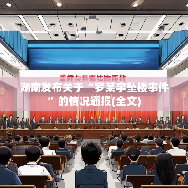 湖南发布关于“罗某宇坠楼事件”的情况通报(全文)