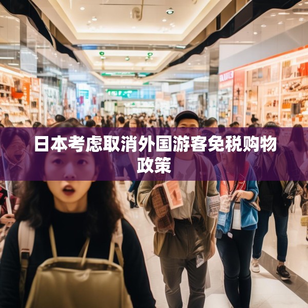 日本考虑取消外国游客免税购物政策