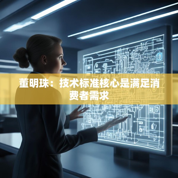 董明珠：技术标准核心是满足消费者需求