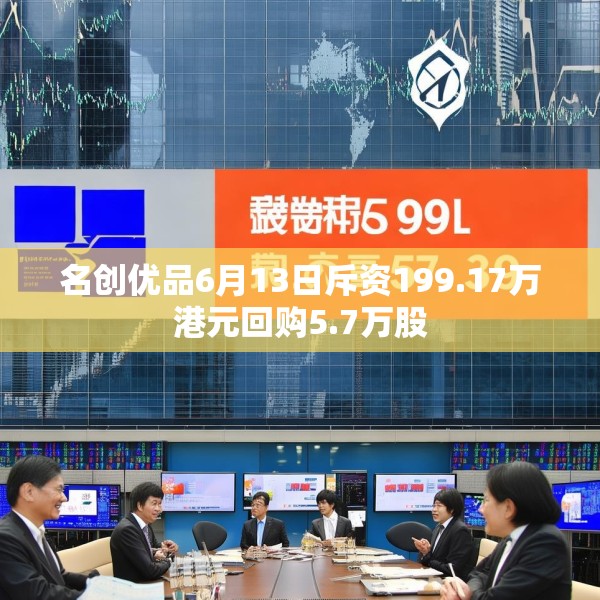 名创优品6月13日斥资199.17万港元回购5.7万股
