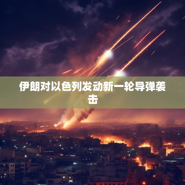 伊朗对以色列发动新一轮导弹袭击