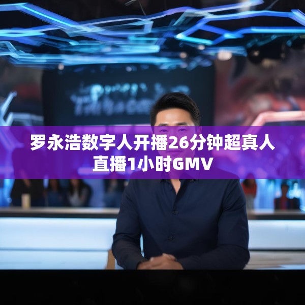 罗永浩数字人开播26分钟超真人直播1小时GMV