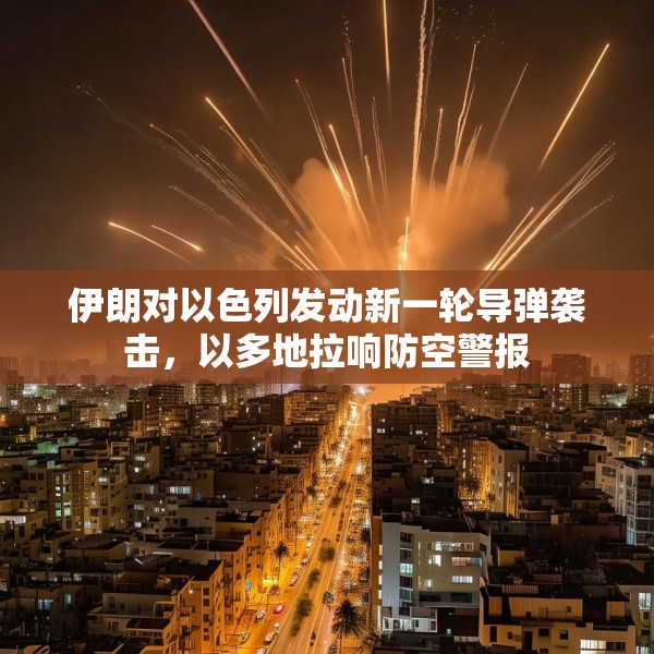 伊朗对以色列发动新一轮导弹袭击，以多地拉响防空警报